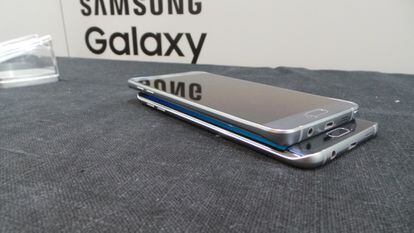 Ambos terminales tienen un perfil parecido, pero el Galaxy S6 edge+ es algo más delgado, 6,9 mm frente a los 7,1 mm del Note 5.