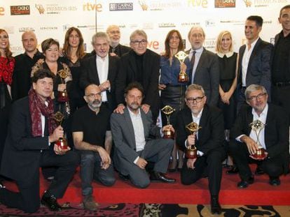 El equipo de la serie &#039;Isabel&#039;, ganadora de ocho premios Iris.