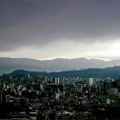 Vista panorámica de Quito, capital de Ecuador.