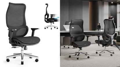 El asiento de diseño curvo es la principal ventaja competitiva de esta silla ergonómica para estudiar y teletrabajar.