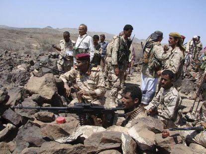 Elementos del ejército yemení, en una ofensiva contra Al Qaeda