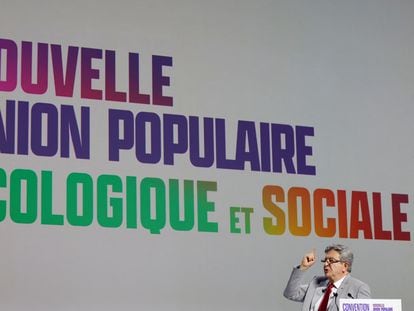 El líder de Francia Insumisa, Jean-Luc Mélenchon, es el artífice de la nueva alianza de izquierdas de Francia, la Unión Popular Ecológica y Social (Nupes).