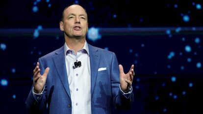 Tim Baxter, CEO de Samsung Norteamérica, el lunes en la feria CES, en Las Vegas (EE UU).