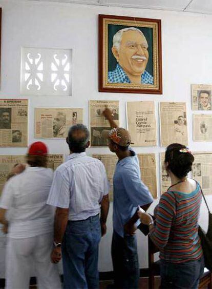 Visitantes en la casa museo del escritor en Aracataca (Colombia).