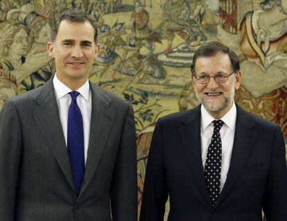 Felip VI i Mariano Rajoy.