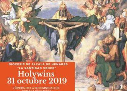 Cartel de la diócesis de Alcalá de Henares sobre "Holywins".