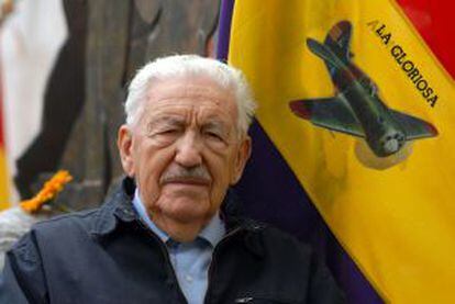 El aviador republicano José Falcó, de 96 años, en Toulouse.