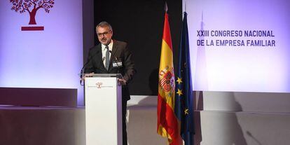 El presidente del IEF, Marc Puig, en la inauguración del XXIII Congreso Nacional de la Empresa Familiar