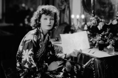 Fotograma de ‘La mujer divina’ (1928), la película muda de la que salió su apodo y de la que solo se conservan nueve minutos de metraje. El resto se perdió en un incendio.