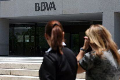 Imagen de la sede del banco BBVA.