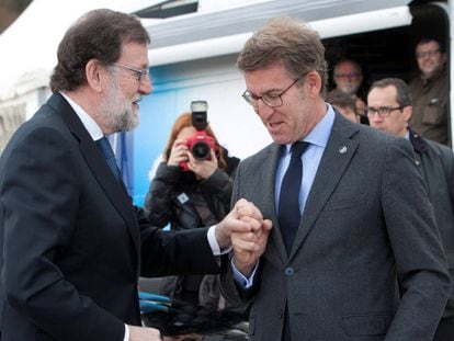 Rajoy y Feijóo.