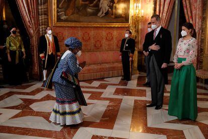 El Palacio Real de Madrid ha albergado este lunes el evento, en el que la principal ausencia ha sido la de la embajadora de Marruecos, Karima Benyaich, a la que el Gobierno del país magrebí llamó a consultas el pasado 18 de mayo.