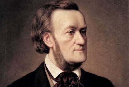 Retrato de Richard Wagner por Caesar Willich, hacia 1862.