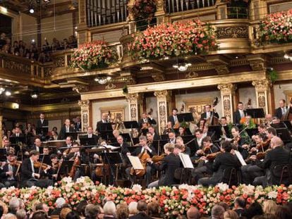 La Filarmónica de Viena, en un concierto.