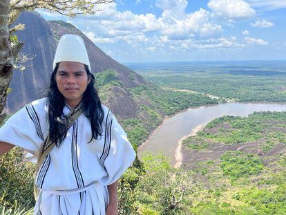 Gunarey Maku, durante su visita a los Cerros de Mavecure en Inírida, Guainía (Colombia) en octubre de este año.