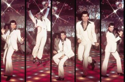 John Travolta en &#039;Fiebre del s&aacute;bado noche&#039;. 