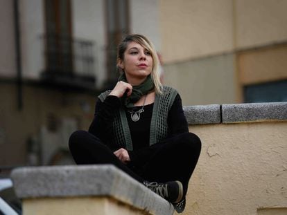 Marta Cisneros posa a finales de noviembre en el centro de Madrid.