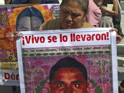 Manifestaci&oacute;n por el &#039;caso Ayotzinapa&#039;.