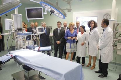 Esperanza Aguirre, expresidenta de la Comunidad de Madrid, inauguró el hospital de Torrejón en 2011.