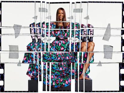 Iman, en la campa&ntilde;a de Kenzo x H&amp;M.