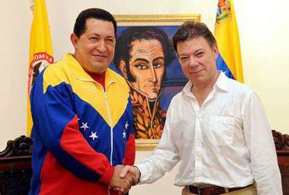Santos y Chávez ponen fin a cinco años de desencuentros entre sus dos países.