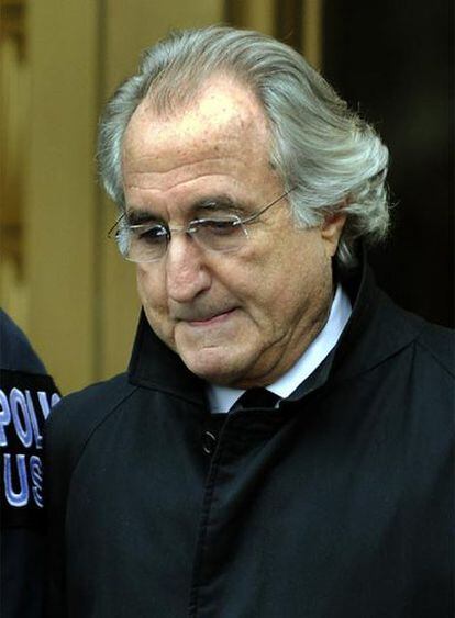 Bernard Madoff tras comparecer ante el juez en enero pasado.