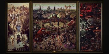 'El jardín del infierno', la recreación de Blizzard con los personajes de 'Diablo IV' basada en la obra de El Bosco.