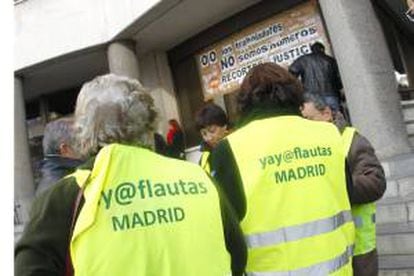 Imagen de archivo de una protesta de yayoflautas. EFE/Archivo