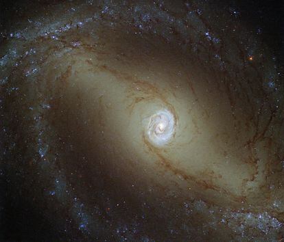 La galaxia Seyfert, muy activa y del tipo espiral a unos 32 millones de años luz de la Tierra, captada por el telescopio espacial Hubble de la NASA/ESA.