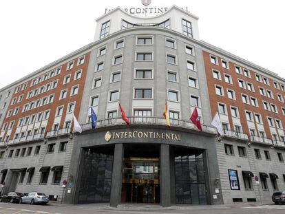 Fachada del hotel Intercotinental en Madrid