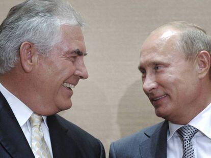 Tillerson con Putin en Sochi.