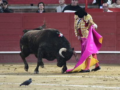 Juan Ortega, a la verónica en su segundo toro.