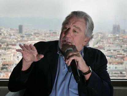Robert de Niro presenta el seu hotel Nobu a Barcelona, a l'actual hotel Torre Catalunya.