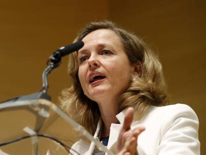 La ministra de Econom&iacute;a Nadia Calvi&ntilde;o.