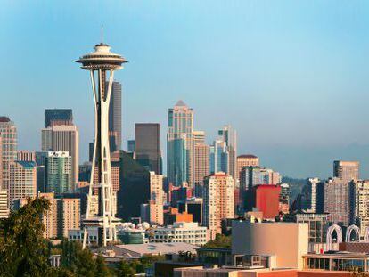Vista de la ciudad de Seattle, en Estados Unidos.