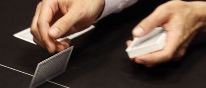Partida de poker en el Casino de Torrelodones.