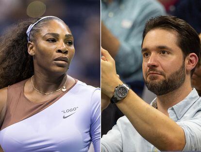 Serena Williams y su marido Alexis Ohanian.