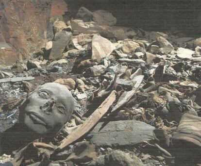 Una imagen de la tumba descubierta en el valle de los Reyes en Luxor (Egipto). 