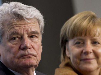 Angela Merkel y Joachim Gauck, el pasado mes de febrero.