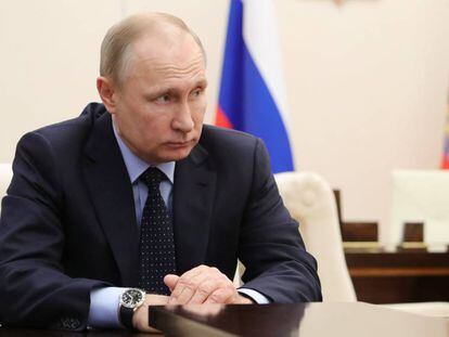 El presidente ruso, Vladímir Putin, este jueves.