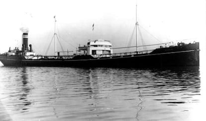 El petroléro Woodford de la compañía Hellenic Tramp SS.