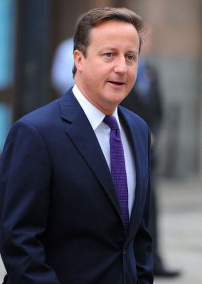 El primer ministro británico, David Cameron, se dirige a clausurar el congreso del Partido Conservador en Manchester.