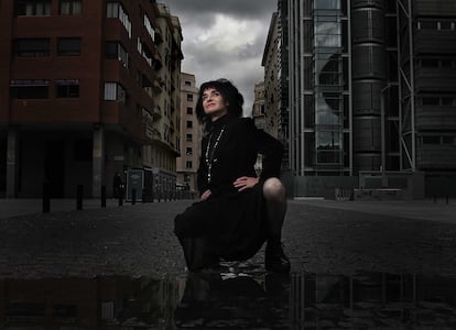 Ana Curra, en la madrileña Plaza de Dalí, el 22 de abril pasado.