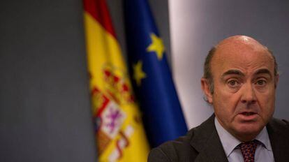 El ministre d'Economia, Luis de Guindos, en una foto d'arxiu a la Moncloa.