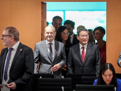 Olaf Scholz y Li Qiang