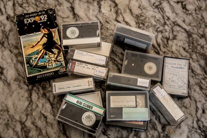 Cintas del cineasta con material documental de las décadas de los ochenta y los noventa.