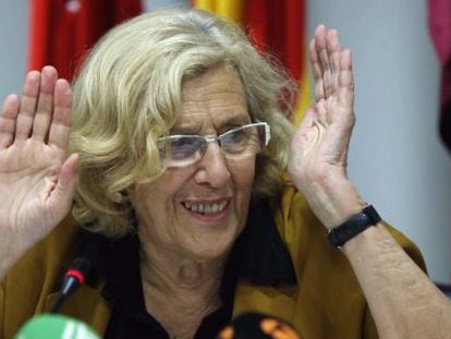 La alcaldesa de Madrid, Manuela Carmena, el mi&eacute;rcoles.