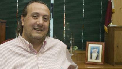 Jorge Dorribo en su momento de éxito, en 2006, en su despacho de la planta lucense de O Ceao.