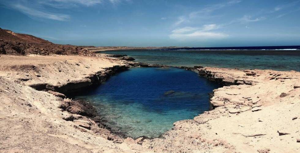 La laguna Al Nayzak, en Egipto.