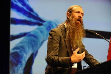 Aubrey de Grey, en el congreso de Valencia.